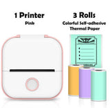 Portable Bluetooth Thermal Label Printer - Mini Size, Wireless Connectivity"