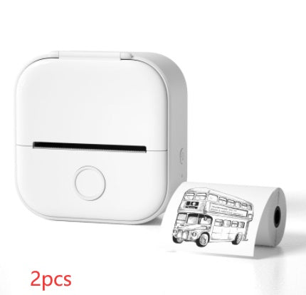 Portable Bluetooth Thermal Label Printer - Mini Size, Wireless Connectivity"