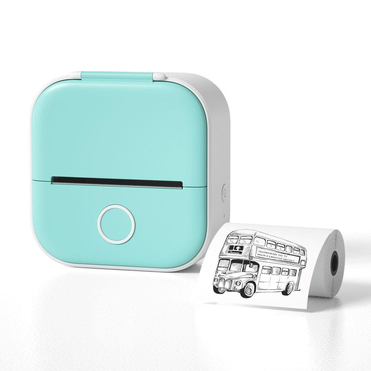 Portable Bluetooth Thermal Label Printer - Mini Size, Wireless Connectivity"