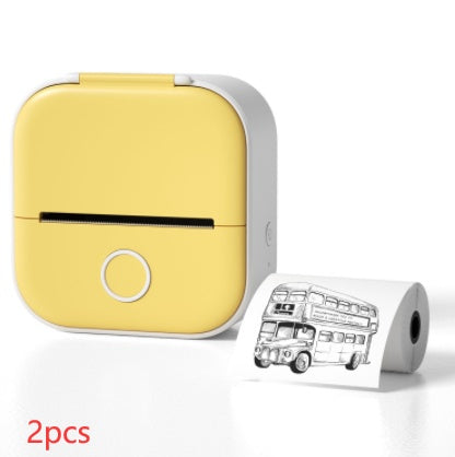 Portable Bluetooth Thermal Label Printer - Mini Size, Wireless Connectivity"