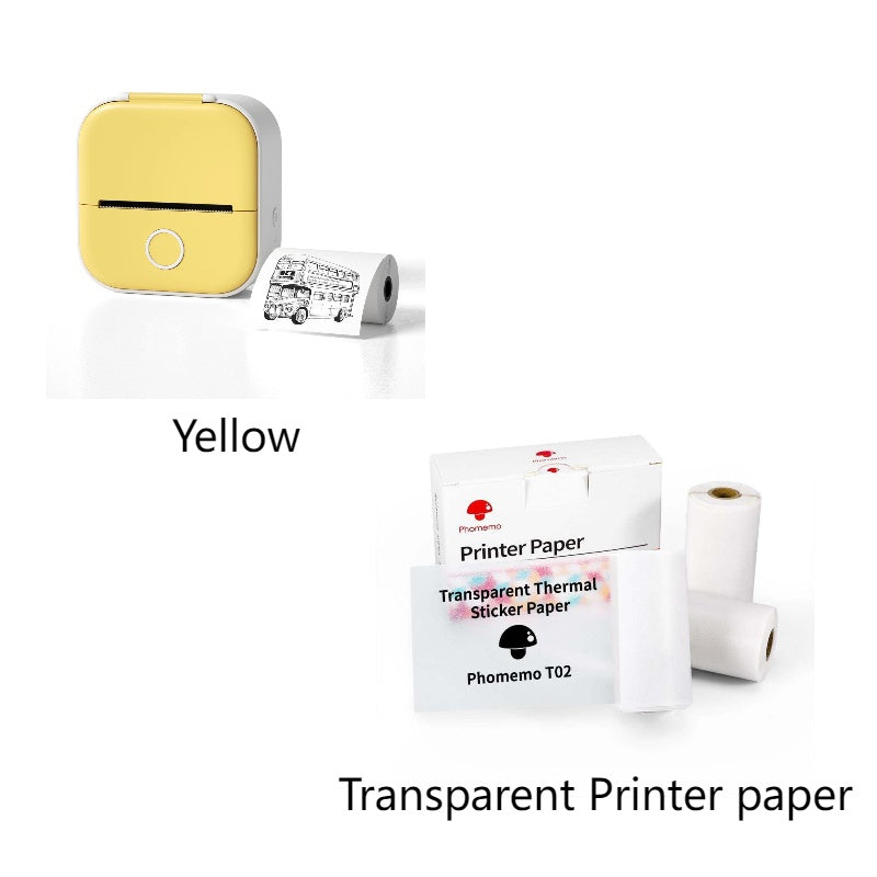 Portable Bluetooth Thermal Label Printer - Mini Size, Wireless Connectivity"