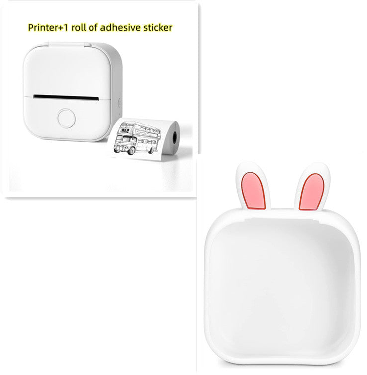 Portable Bluetooth Thermal Label Printer - Mini Size, Wireless Connectivity"