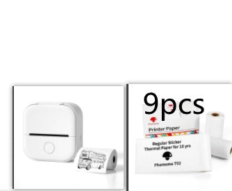 Portable Bluetooth Thermal Label Printer - Mini Size, Wireless Connectivity"