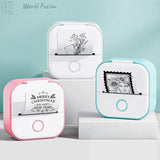 Portable Bluetooth Thermal Label Printer - Mini Size, Wireless Connectivity"