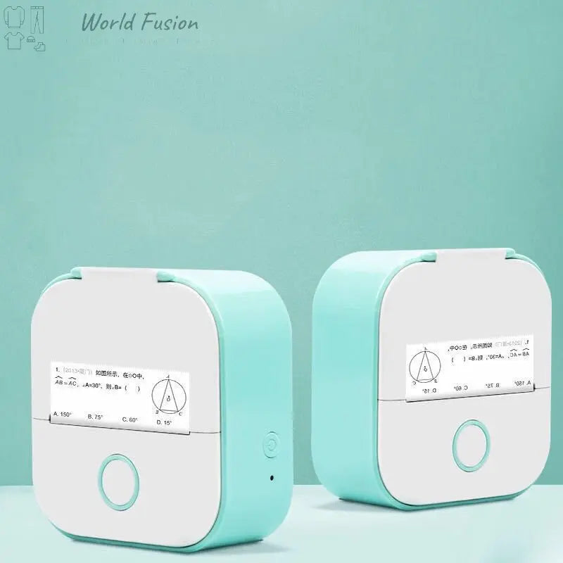 Portable Bluetooth Thermal Label Printer - Mini Size, Wireless Connectivity"
