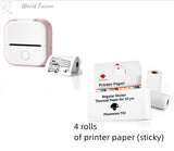 Portable Bluetooth Thermal Label Printer - Mini Size, Wireless Connectivity"