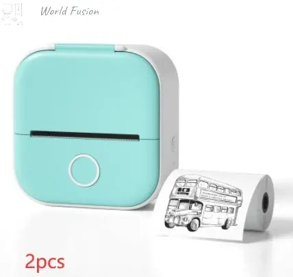 Portable Bluetooth Thermal Label Printer - Mini Size, Wireless Connectivity"