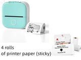 Portable Bluetooth Thermal Label Printer - Mini Size, Wireless Connectivity"