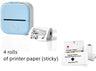 Portable Bluetooth Thermal Label Printer - Mini Size, Wireless Connectivity"