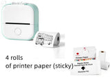 Portable Bluetooth Thermal Label Printer - Mini Size, Wireless Connectivity"