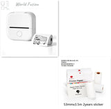 Portable Bluetooth Thermal Label Printer - Mini Size, Wireless Connectivity"