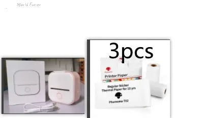 Portable Bluetooth Thermal Label Printer - Mini Size, Wireless Connectivity"