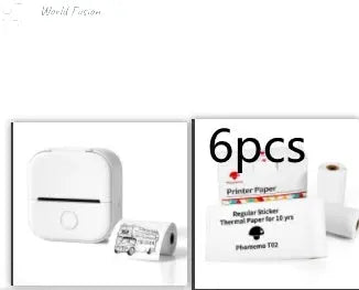 Portable Bluetooth Thermal Label Printer - Mini Size, Wireless Connectivity"