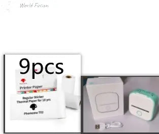 Portable Bluetooth Thermal Label Printer - Mini Size, Wireless Connectivity"