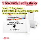 Portable Bluetooth Thermal Label Printer - Mini Size, Wireless Connectivity"