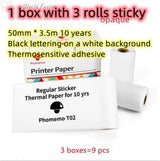 Portable Bluetooth Thermal Label Printer - Mini Size, Wireless Connectivity"
