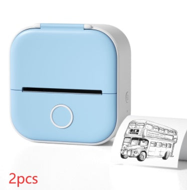 Portable Bluetooth Thermal Label Printer - Mini Size, Wireless Connectivity"