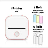 Portable Bluetooth Thermal Label Printer - Mini Size, Wireless Connectivity"