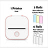 Portable Bluetooth Thermal Label Printer - Mini Size, Wireless Connectivity"
