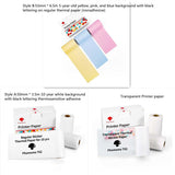 Portable Bluetooth Thermal Label Printer - Mini Size, Wireless Connectivity"