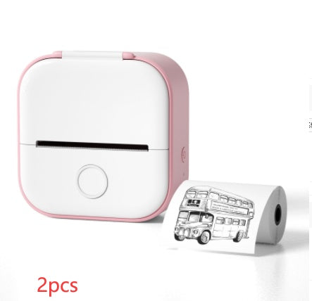 Portable Bluetooth Thermal Label Printer - Mini Size, Wireless Connectivity"